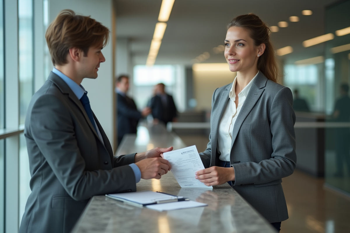 Femme payant une amende à l