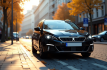 Peugeot 308 SW moderne en ville en journée