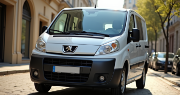 Peugeot Expert 2007 stationné en ville en plein jour
