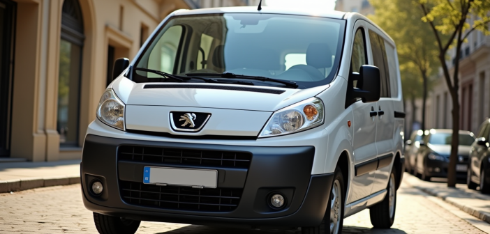 Peugeot Expert 2007 stationné en ville en plein jour
