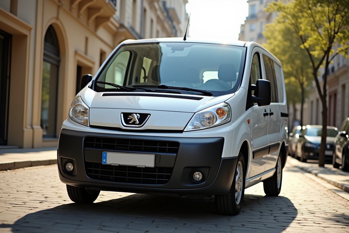 Peugeot Expert 2007 stationné en ville en plein jour